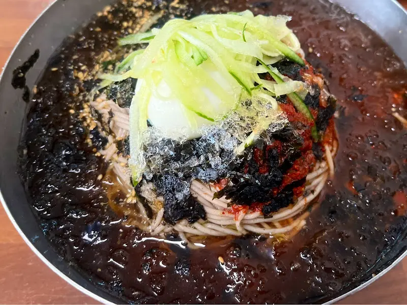 물막국수 클로즈업