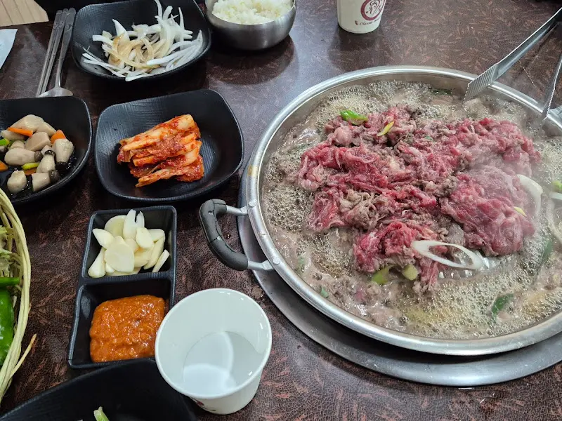 소불고기 한 상 차림