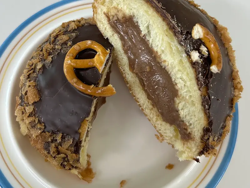 누텔라 도넛 단면