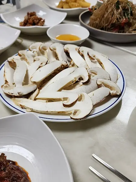 신선한 송이버섯