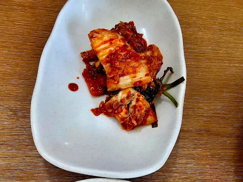 칼국수와 환상궁합 김치