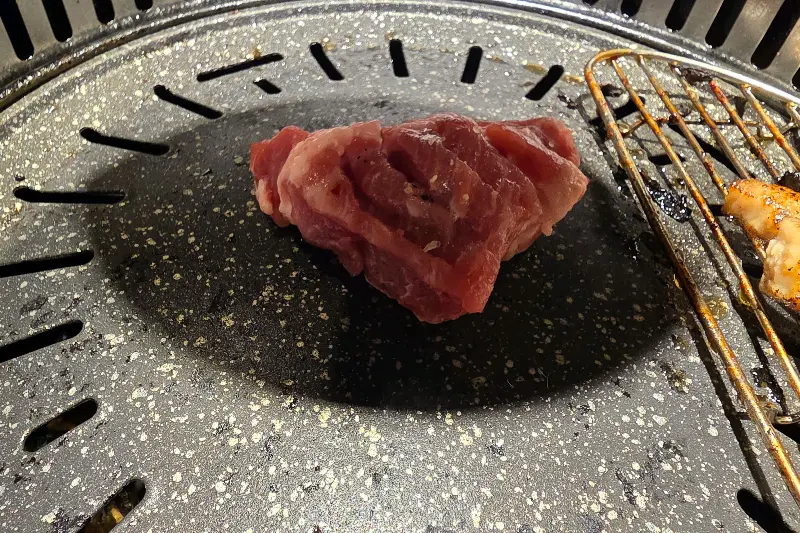 불판 위의 목살