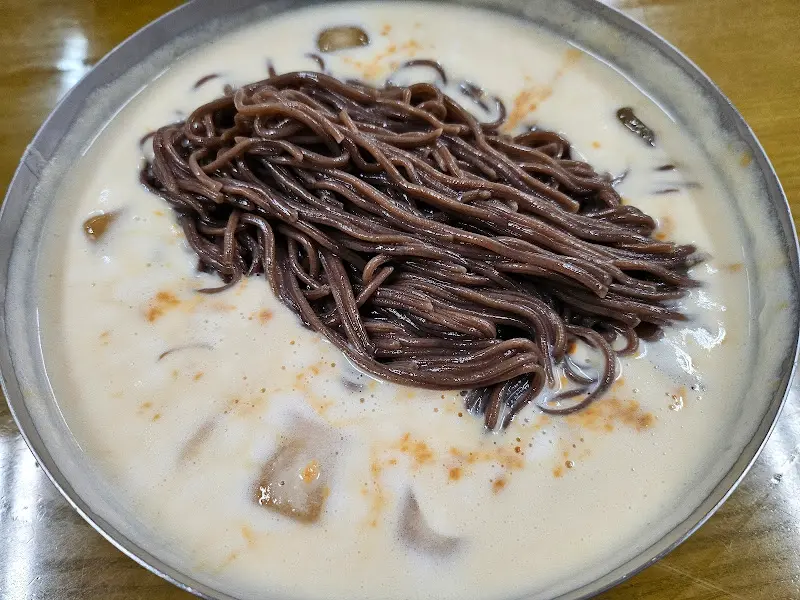 콩국수의 비주얼