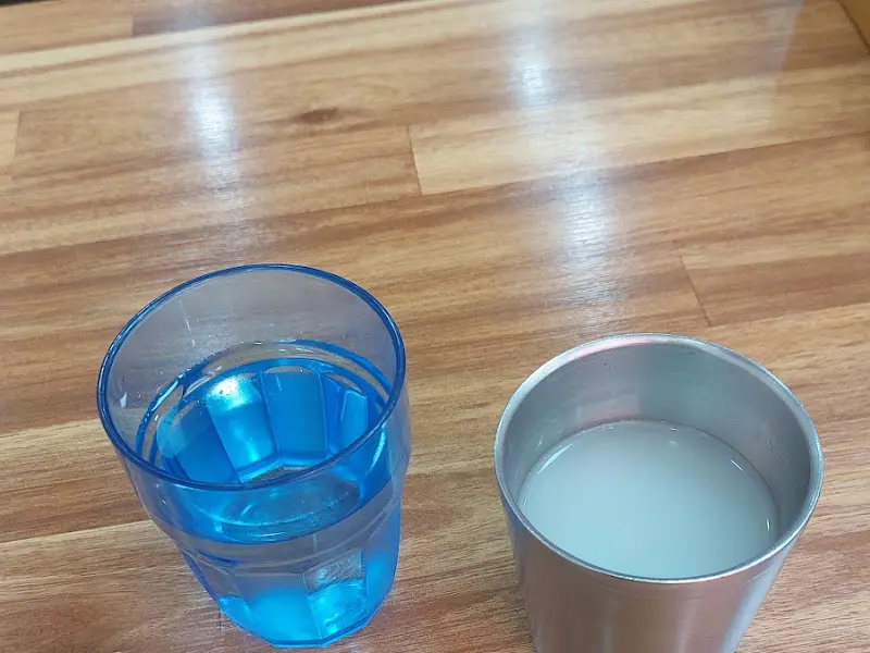 함흥 쪼매매운냉면 물컵