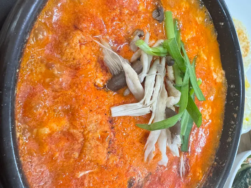 초원순두부 짬뽕순두부 근접샷