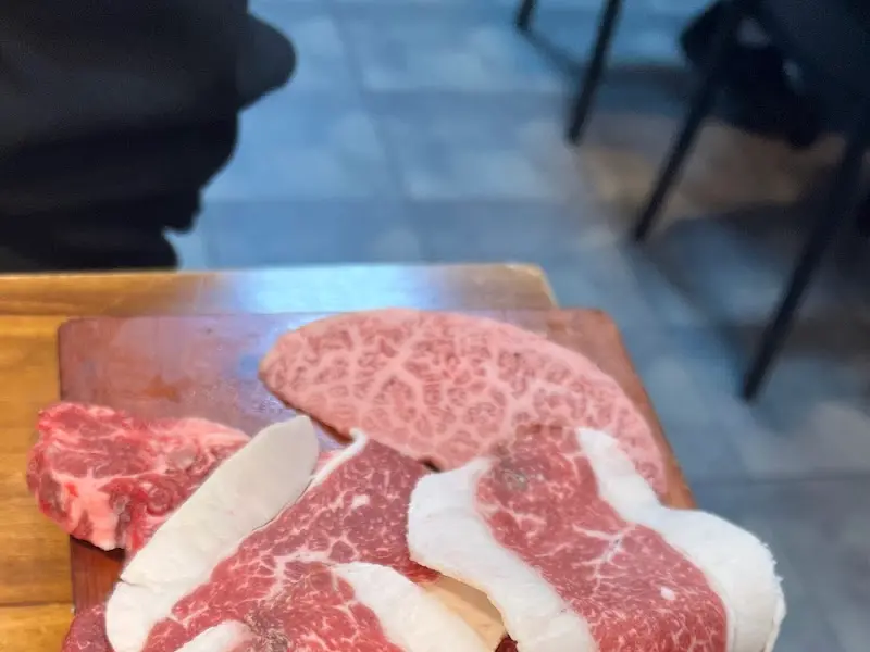 마블링이 돋보이는 한우