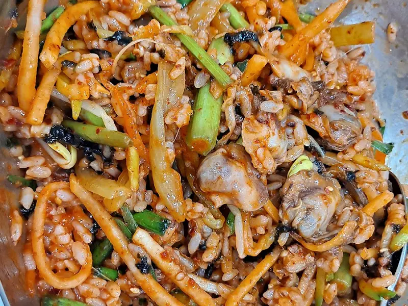 꼬막비빔밥 근접샷