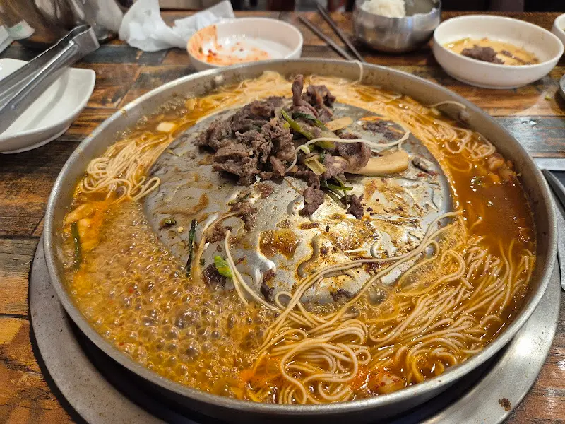 불고기 익어가는 모습