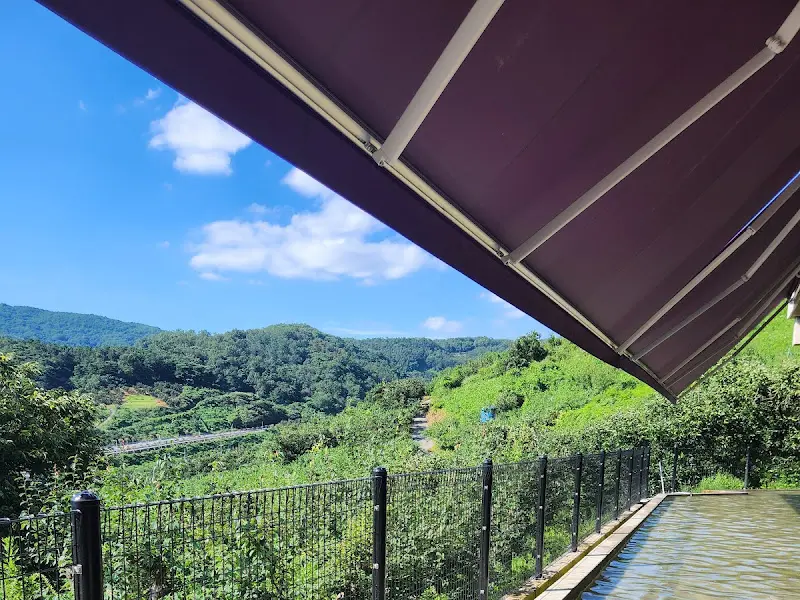 카페에서 바라본 바깥 풍경