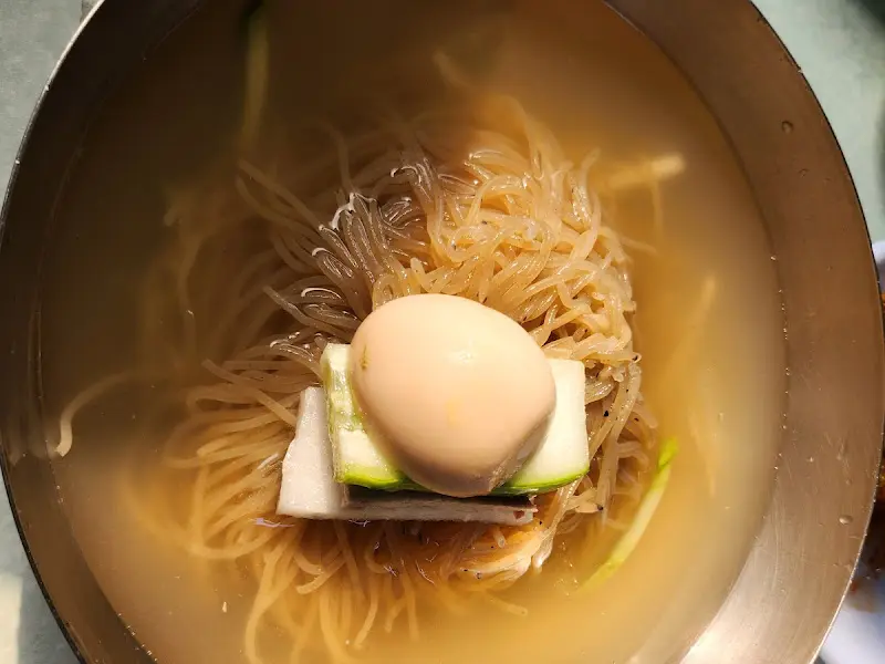 물냉면의 정갈한 모습