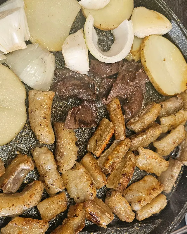 곱창과 양파, 감자