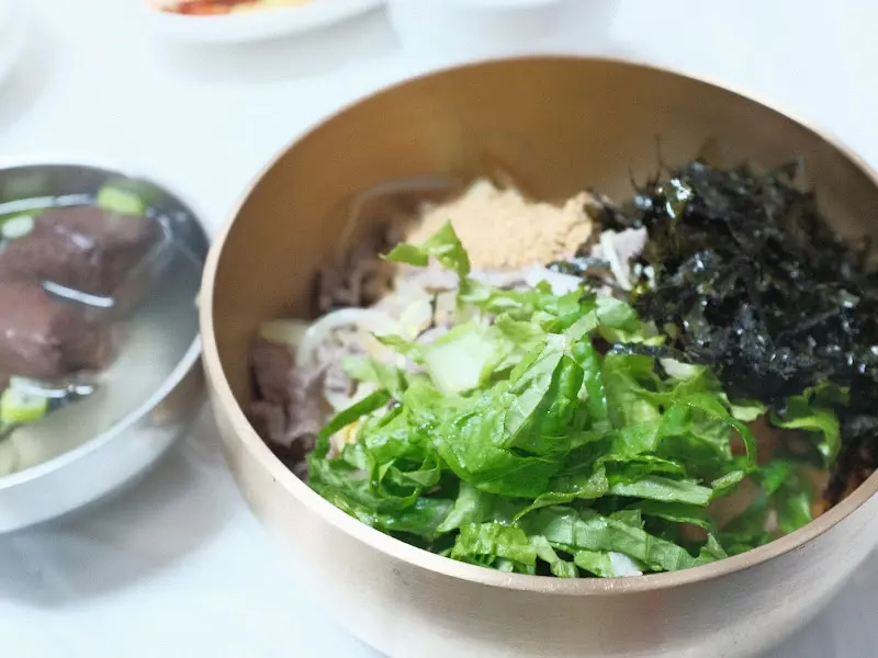 비빔밥 재료