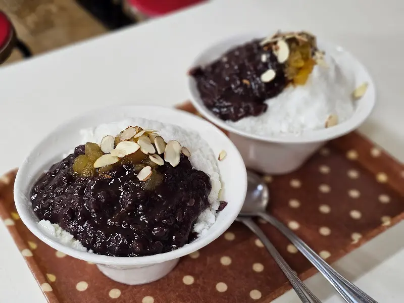 팥빙수와 단팥죽 투샷