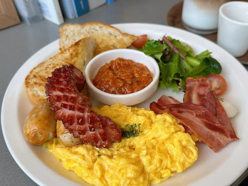 브런치 플레이트 근접 샷