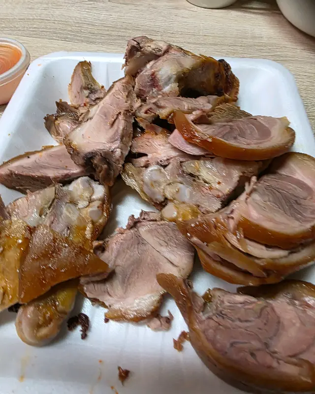 먹음직스러운 족발 단면