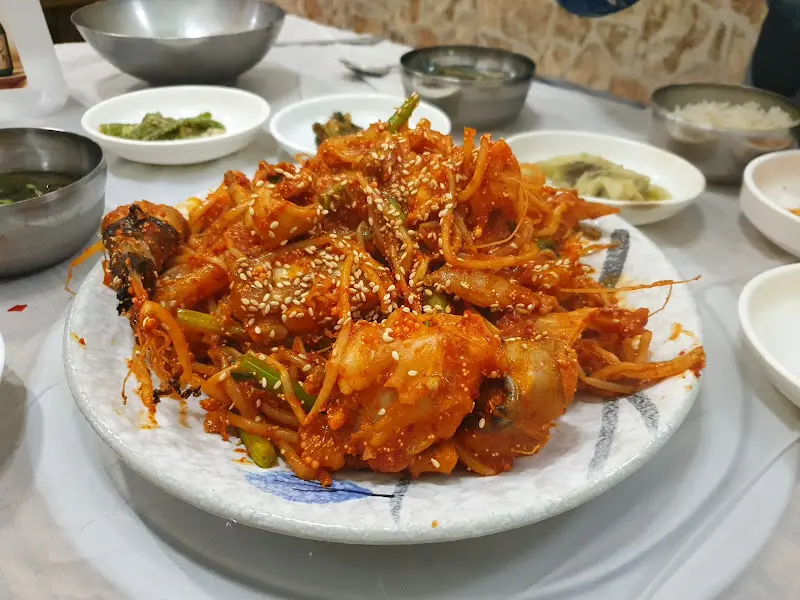 푸짐한 아구찜 한 상 차림