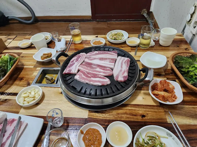 삼겹살과 김치의 조화