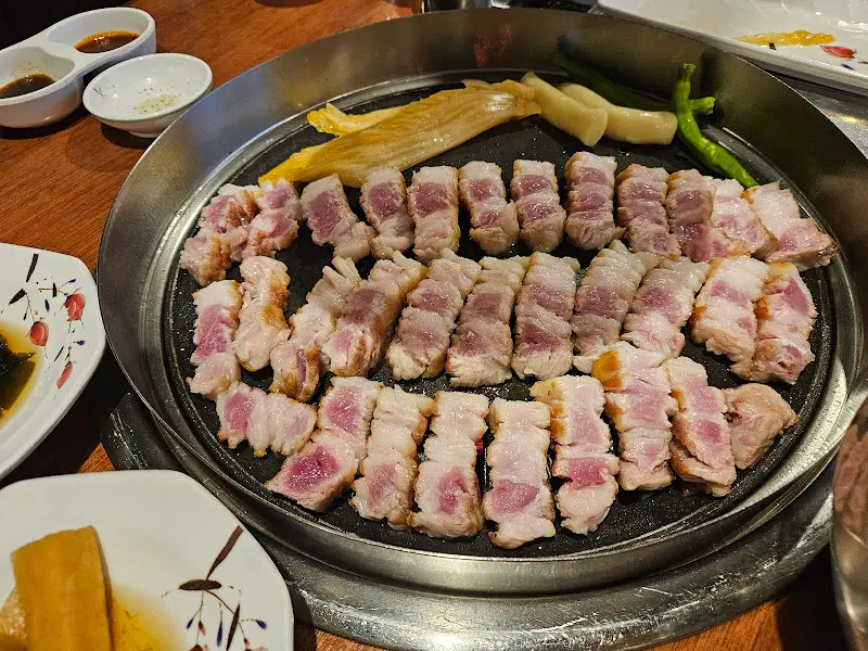 환상적인 마블링의 삼겹살