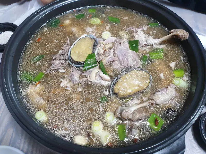 한방전복오리백숙