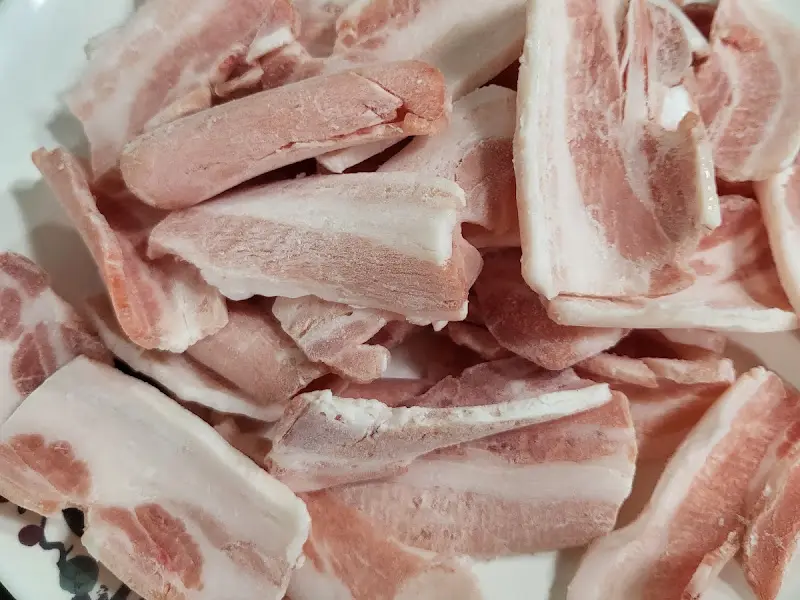 냉동 삼겹살 재료