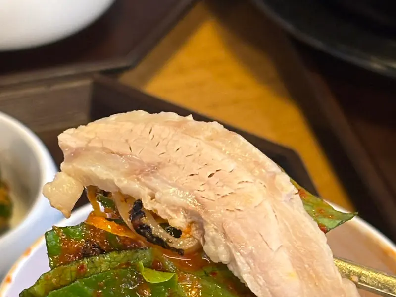 야들야들한 가브리살 수육