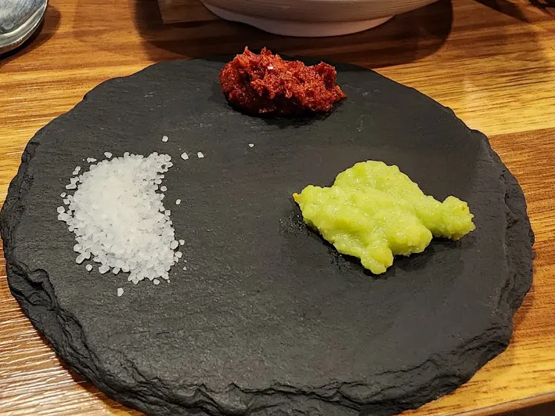 소금, 와사비, 젓갈