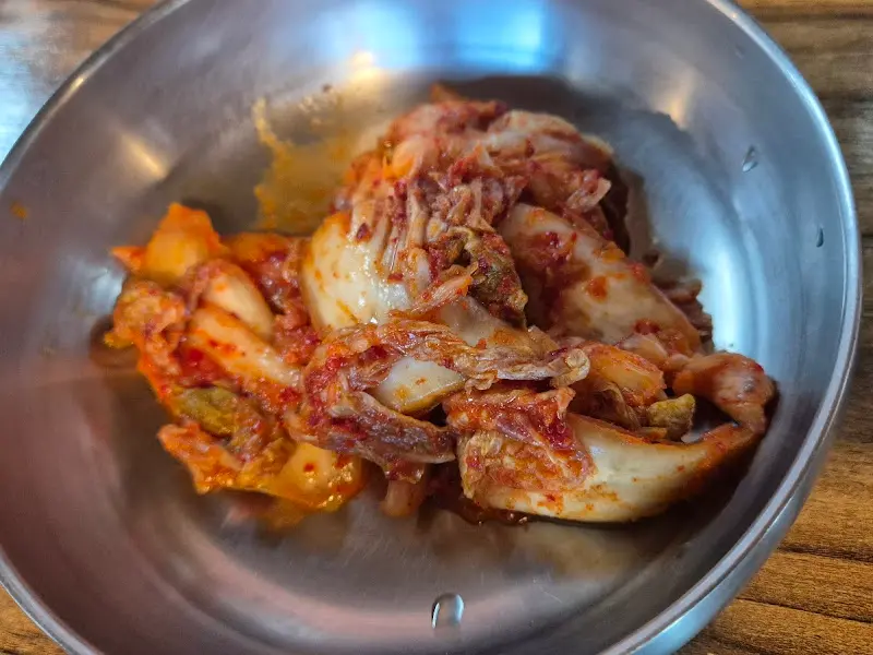 겉절이 김치의 모습. 신선하고 맛있어 보인다.