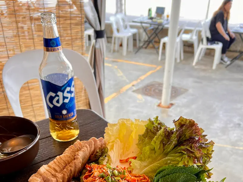 문어삼합과 맥주