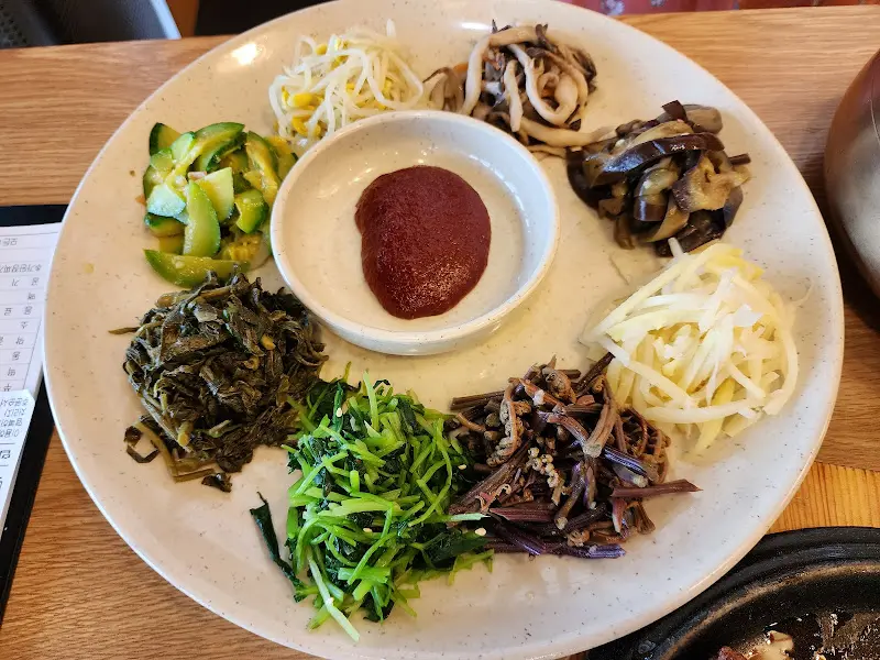 보리밥 정식 나물