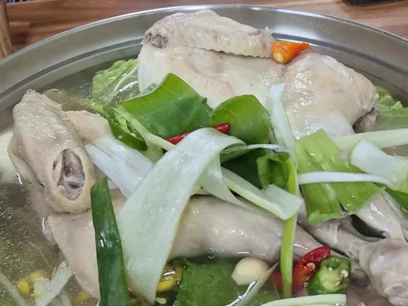 장원닭한마리 닭의 자태