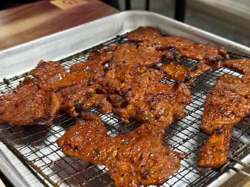 참숯 제육 석쇠 한판