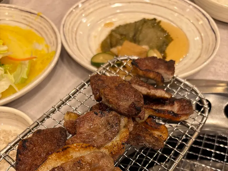 잘 구워진 돼지갈비 한 점