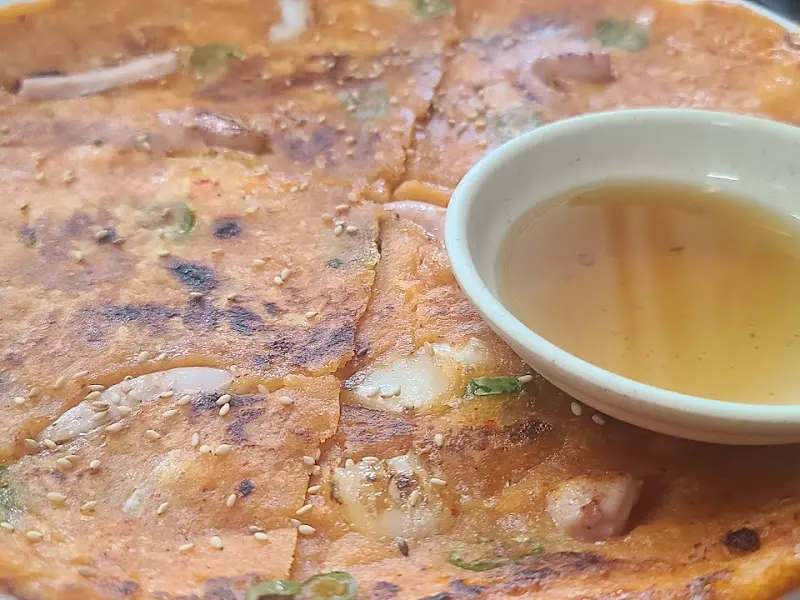 잘 구워진 김치전