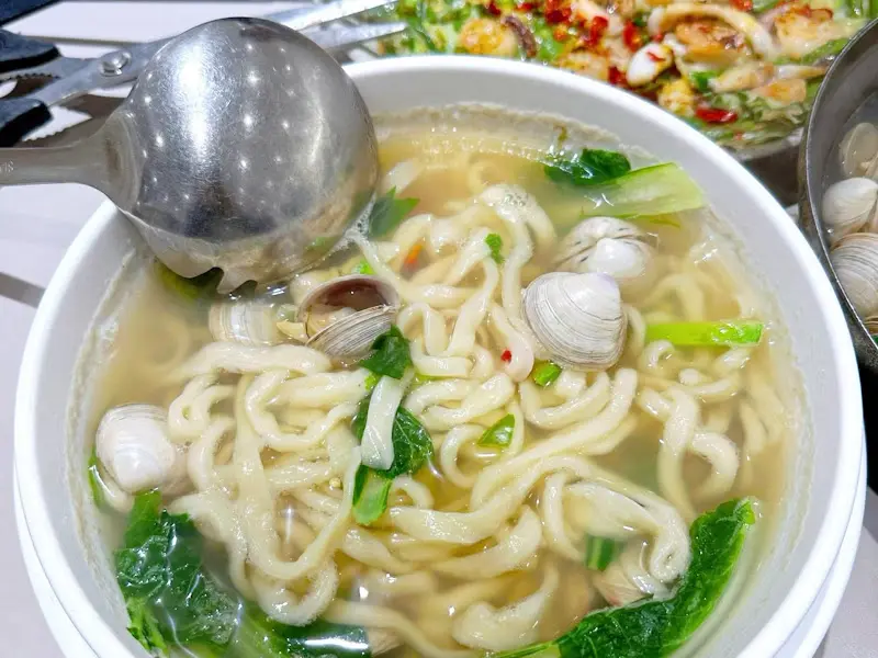 동죽칼국수의 모습