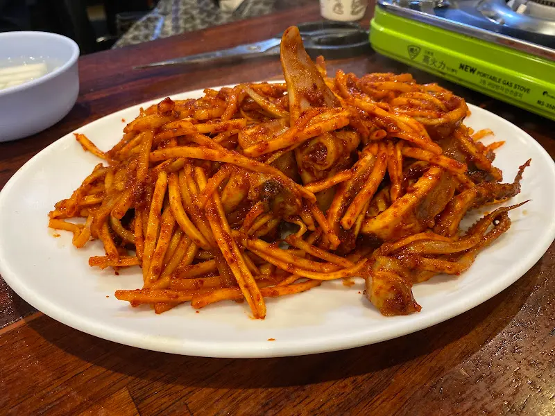 오징어보쌈 근접샷