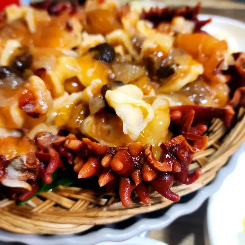 신선한 해산물 한 상