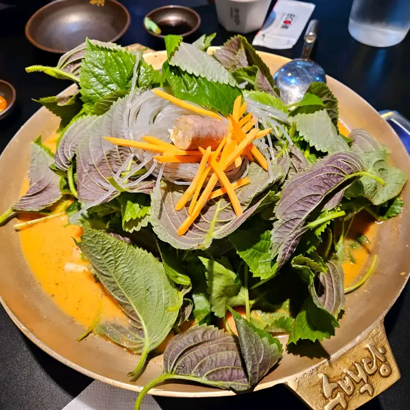 마늘순대 백반 한상차림