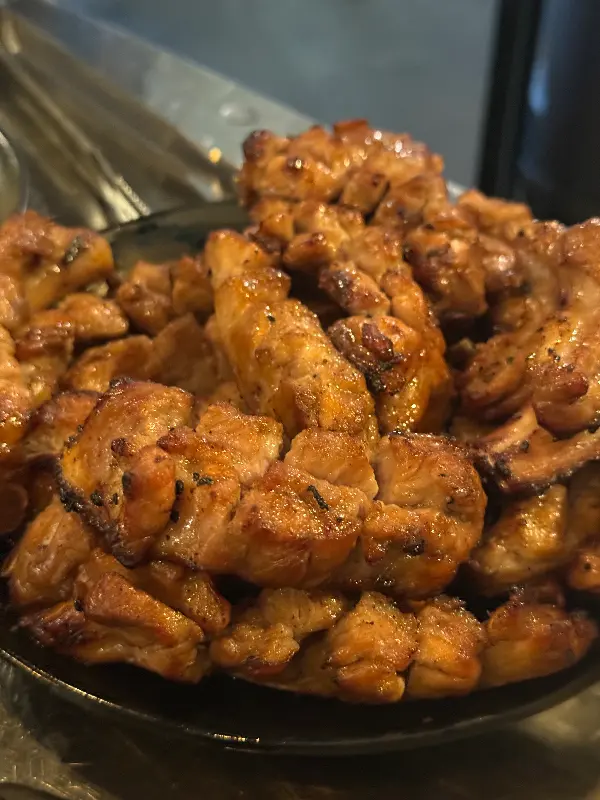 불판위의 쪽갈비