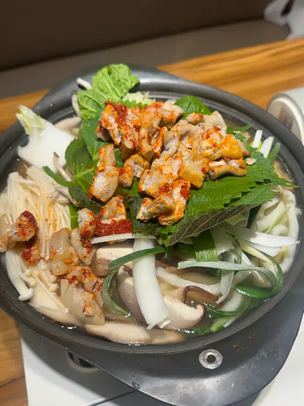 곱창전골 비주얼