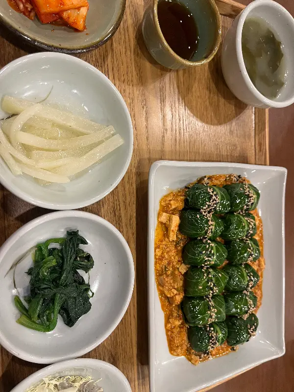 강된장 쌈밥 클로즈업