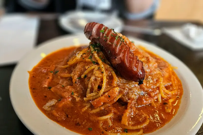 쟌슨빌 베이컨 토마토 파스타