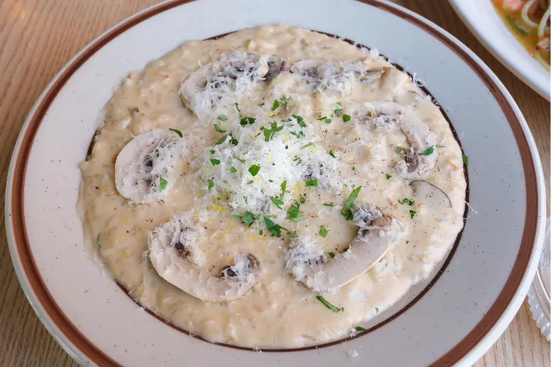 비프 머쉬룸 리조또의 모습