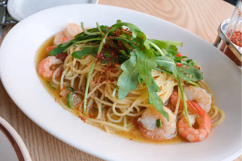 새우 오일 파스타