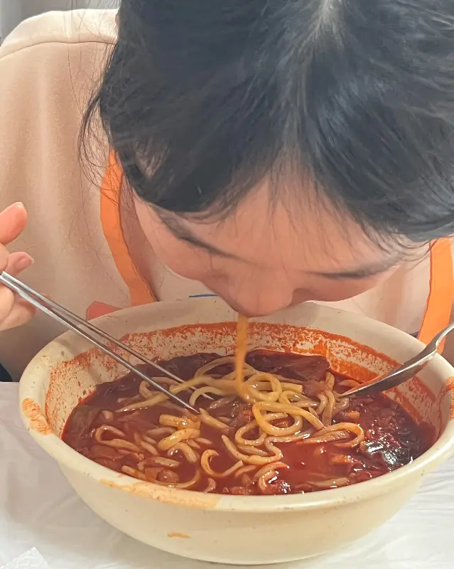 비빔짬뽕 먹방