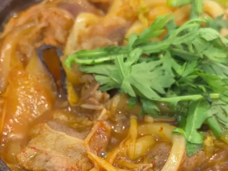 김치나베 근접샷