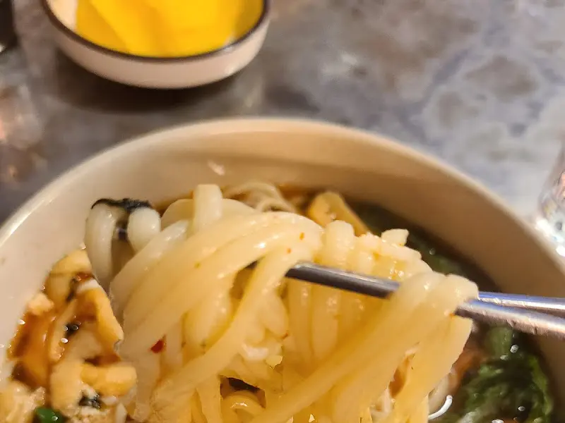 탱탱한 우동 면발