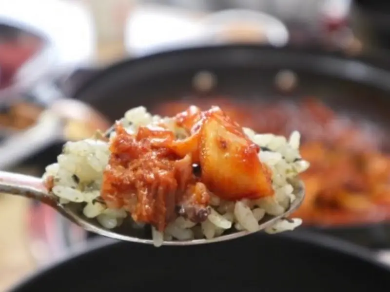 등갈비찜과 밥