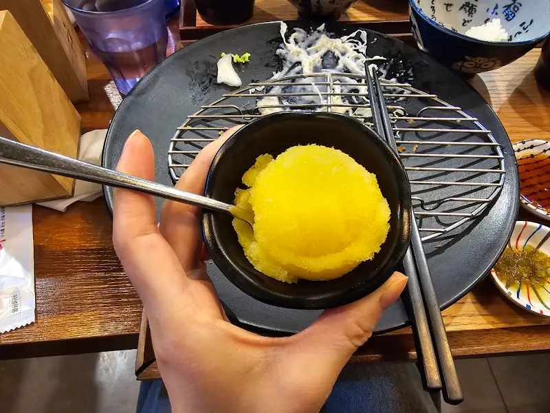 유자 샤베트 디저트