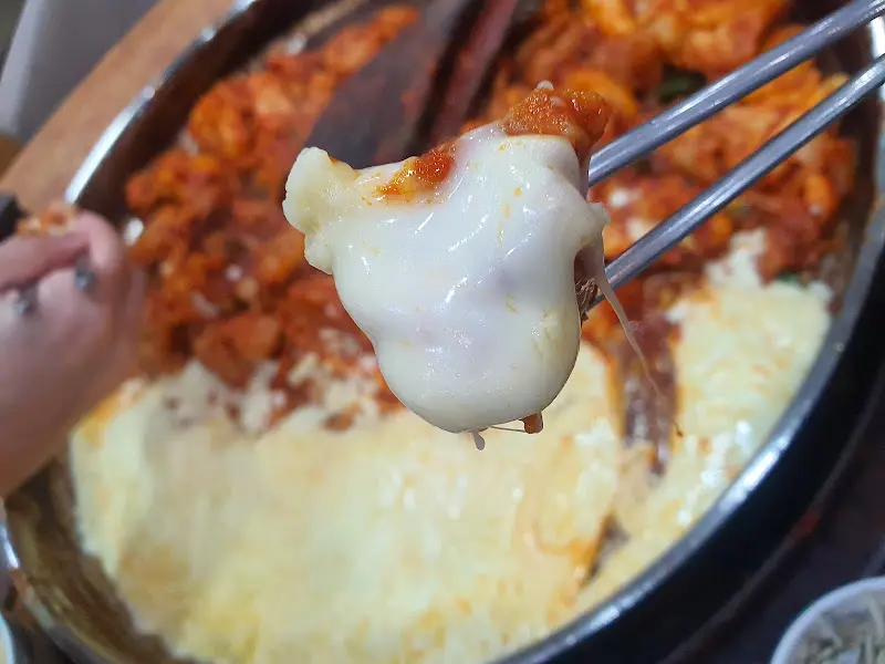 치즈 닭갈비 확대
