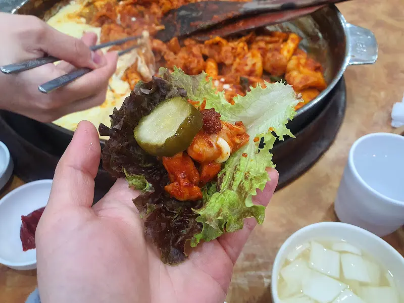 닭갈비 조리 과정